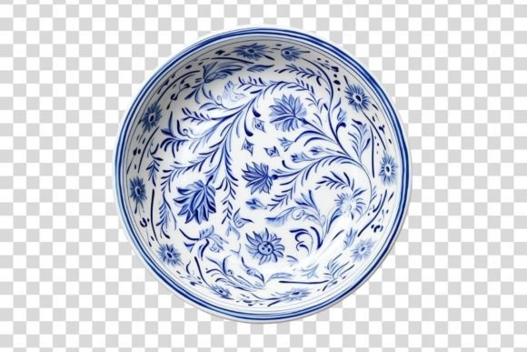 1044 Decorative Bowl Isolated – A Versatile Asset for Creative Designers