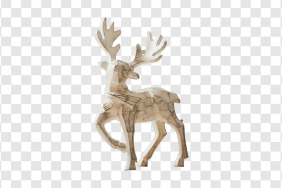 671 Decorative Christmas Deer Isolated: A Must-Have for Stunning Holiday Designs