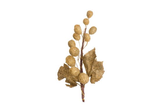 6792 Gold Decorative Leaves Isolated – A Versatile Design Element for Creative Projects