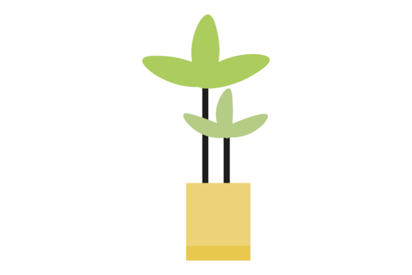 Aesthetic Decorative Plants Leaves Icon: A Versatile Design Element for Modern Creations