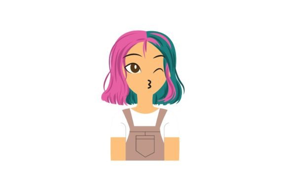 Avatar Decorative Girl Icon: A Versatile Graphic for Creative Projects