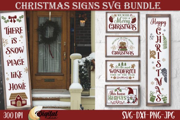 Christmas Decorative Signs SVG Bundle: Unleash Creative Holiday Spirit