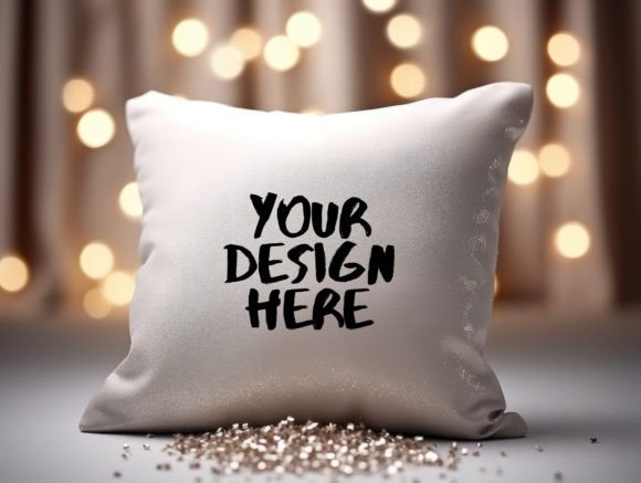Christmas Pillow Mockup for Stunning Holiday Designs