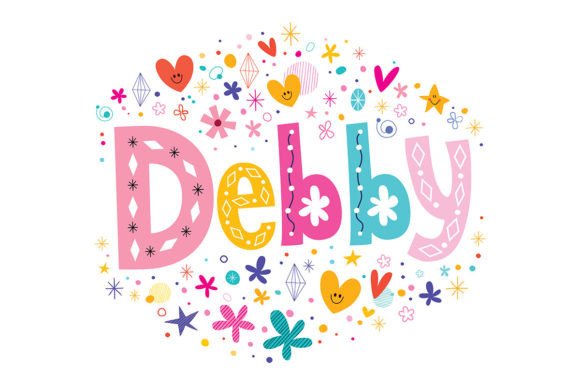 Debby Girls Name Decorative Lettering: A Stylish and Customizable Typography Choice for Creative Projects