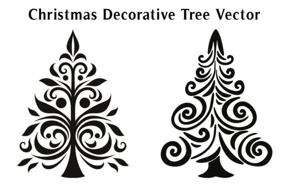 Decorative Christmas Tree Ornamental Set: A Creative Tool for Festive Design Projects