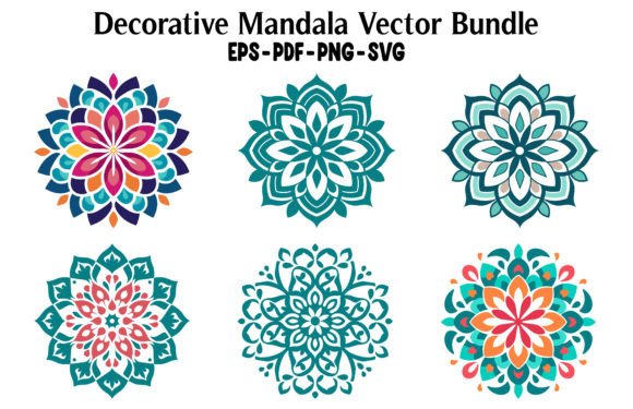 Decorative Circular Mandala Clipart Set: A Versatile Resource for Creative Professionals
