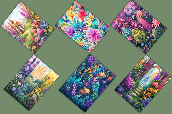Decorative Gardens Papers Set: Creative Uses and Inspiration