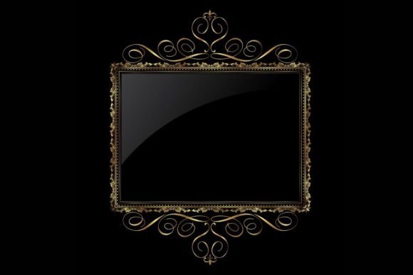 Decorative Gold Black Frame – A Versatile Design Element for Creative Projects