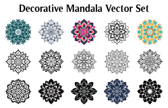 Decorative Mandala Vector Clipart Bundle: A Modern Tool for Creative Expression