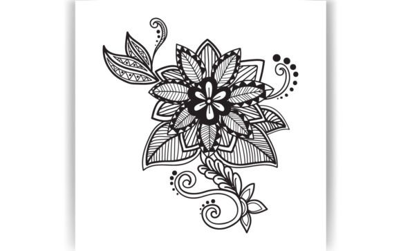 Decorative Paper Cut Flower Design