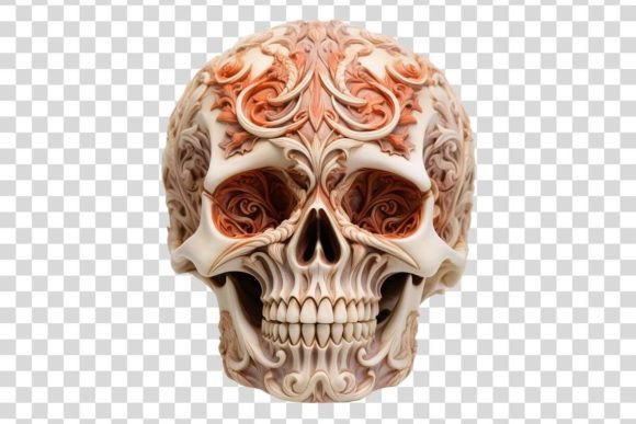 Decorative Skull 10 Isolated – A Strategic Tool for Creative Mockup Design