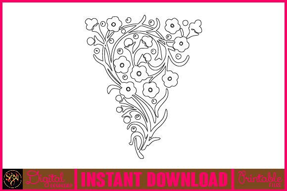 Enhancing Creativity with Floral Line Art Flower SVG Elements 39: A Must-Have for Designers and Entrepreneurs