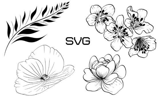 Enhancing Designs with Decorative Floral Elements SVG