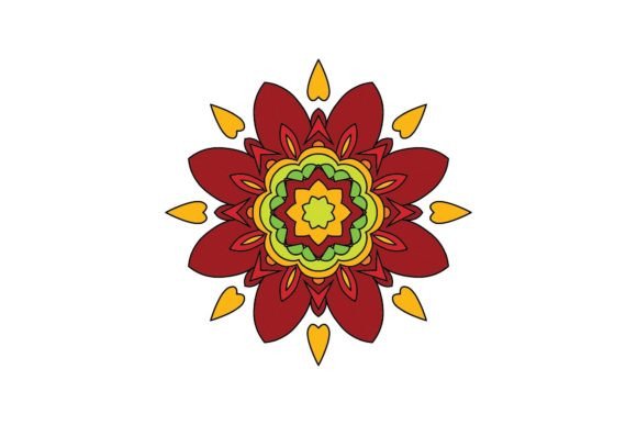 Flower Mandala Decorative Icon – A Versatile Graphic for Modern Design Needs