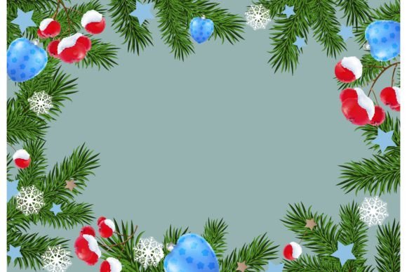 Happy New Year Backdrop in Decorative Frame