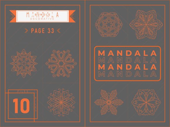 Mandala Coloring Decorative Bundle 33: A Creative Solution for Artists and Designers