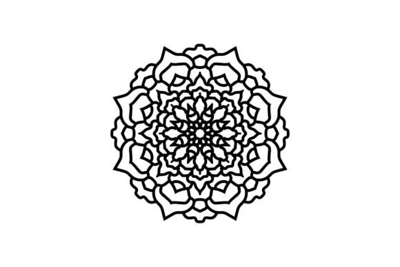 Mandala Flower Decorative Icon: A Versatile Design Element for Creative Projects