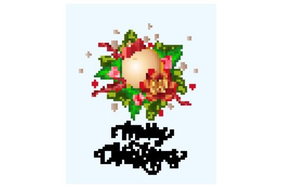 Merry Christmas Backdrop and Decorative Elements