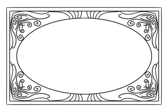 Square Frame Decorative Border Vintage