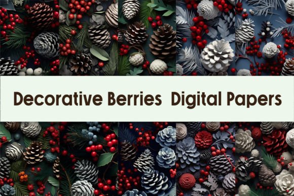 Strategic Use of Decorative Berries Digital Papers for Creative and Commercial Success