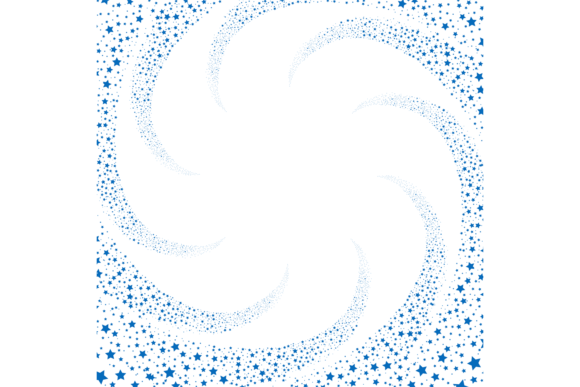 Swirling Star Flows: The Elegance of Decorative Blue Spa Design