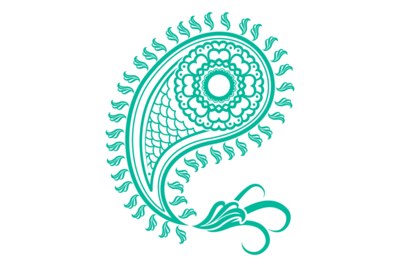Teardrop Shape Ornament: Decorative Clas and Classic Lace Design for Modern Projects