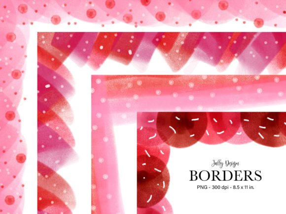 Valentines s Day Decorative Borders for Creative Projects