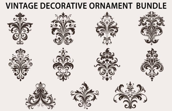 Vintage Decorative Design Element Bundle