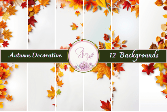 Watercolor Autumn Decorative Leaves: A Versatile Design Element for Creative Projects